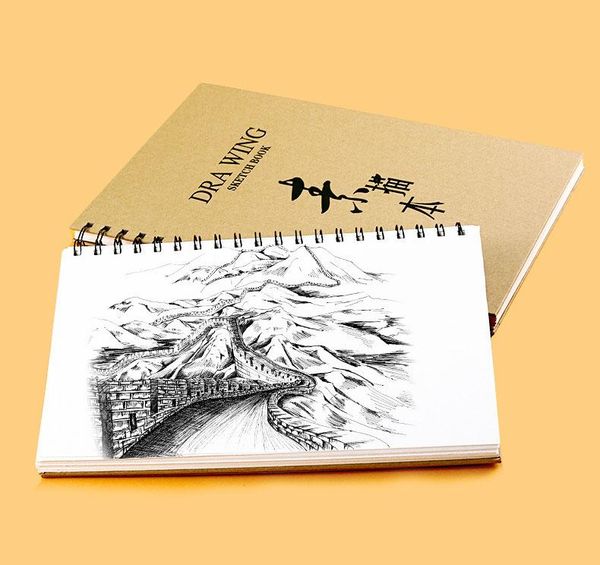 

a4 sketchbook custom sketch painting book journals school supplies notebook notebooks and notepads, Purple;pink