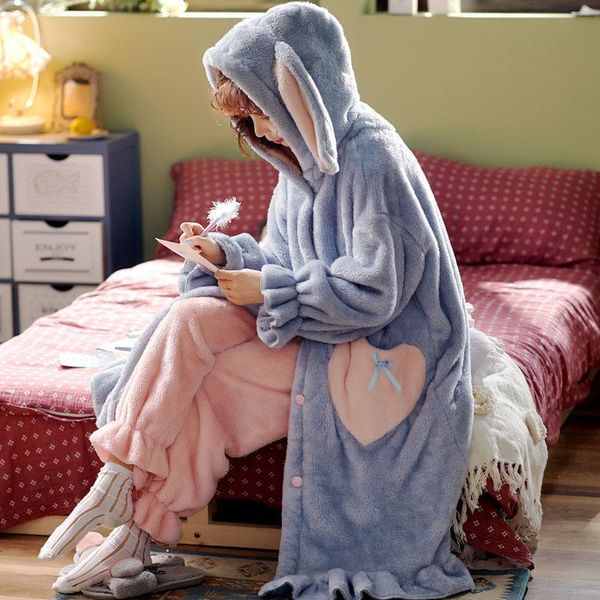 

women's sleepwear sleep bottom winter home clothes womens pajamas pants warm cotton pant fairy solid thick trousers nightwear plus size, Black;red