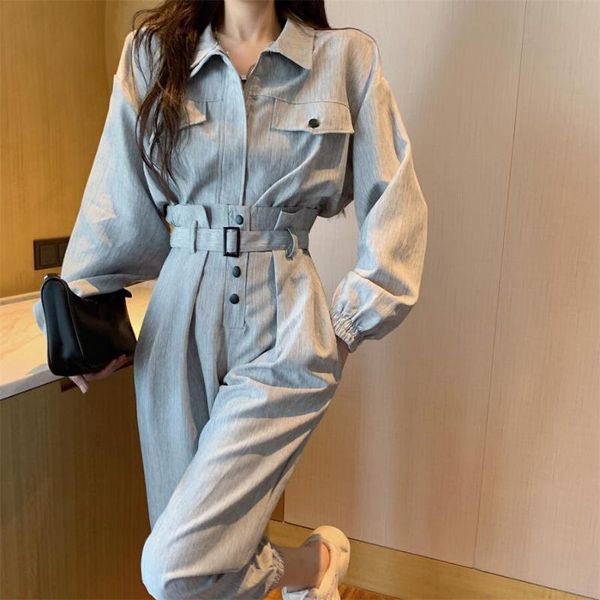 

women's two piece pants gray office elegant zipper jackets + high waist trousers set tracksuit pockets cotton streetwear autumn casual, White