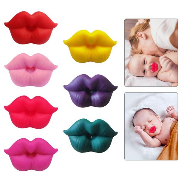 

silicone pacifier funny dummy lip shaped for babies infant toddler gift pacifiers#