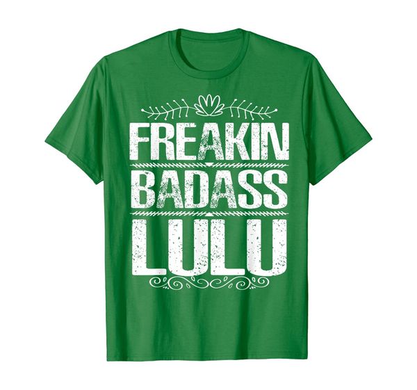 

freakin badass lulu happy mother father day vintage shirt, White;black