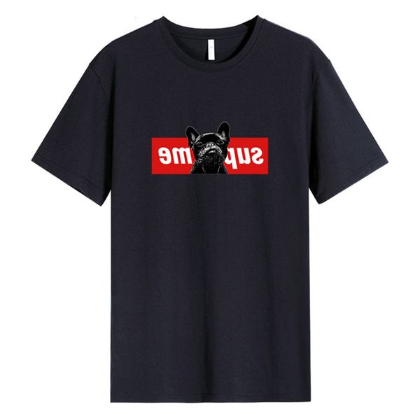 

men's shirt short sleeve men's solid color loose large white black ice silk t-shirt bottomed shirt round neck summer clothes