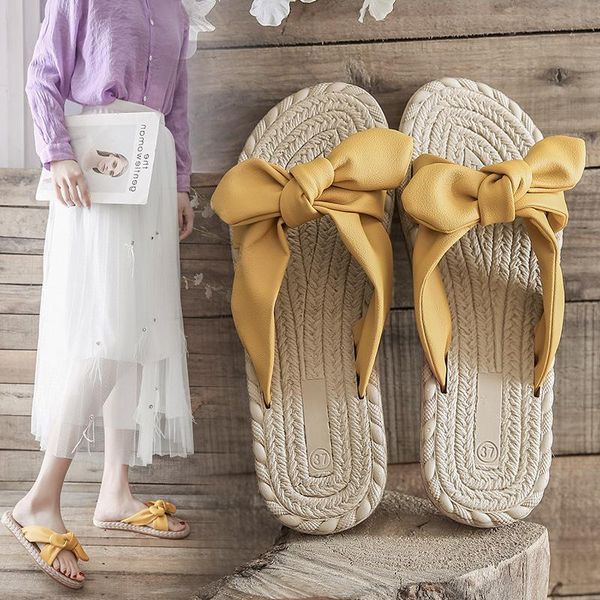 

sandals women fashion bow-knot summer ladies girls comfortable flat shoes roman female sandalias beach slippers, Black