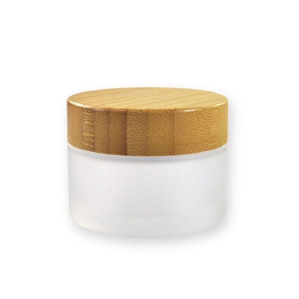 

storage bottles & jars 72pcs*100g bamboo cosmetic cream jar 5g 15g 30ml 50g 100g round glass with lid