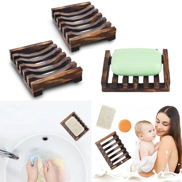 

soap dishes 2 piece bathroom wooden case holder sink deck bathtub shower dish box