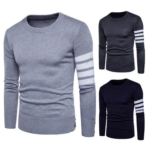 

fashion sweater autumn and winter men's striped y258, White;black