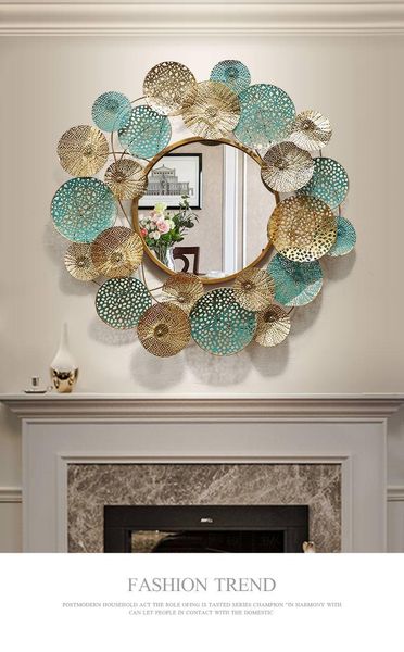 

mirrors big wall mirror with frame metal round decorative home decor living room