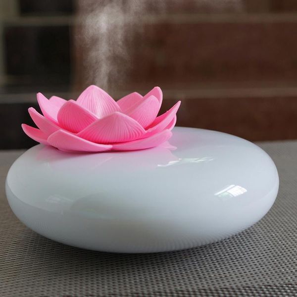 

humidifiers 200ml ultrasonic ceramic humidifier air diffuser lotus purifier atomizer essential oil difusor de aroma mist fogger