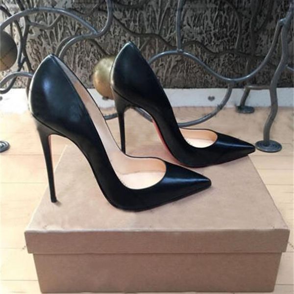 

dress shoes woman luxury women designers red heels ladies shoes super high (8cm-up) pointed toe big size, Black