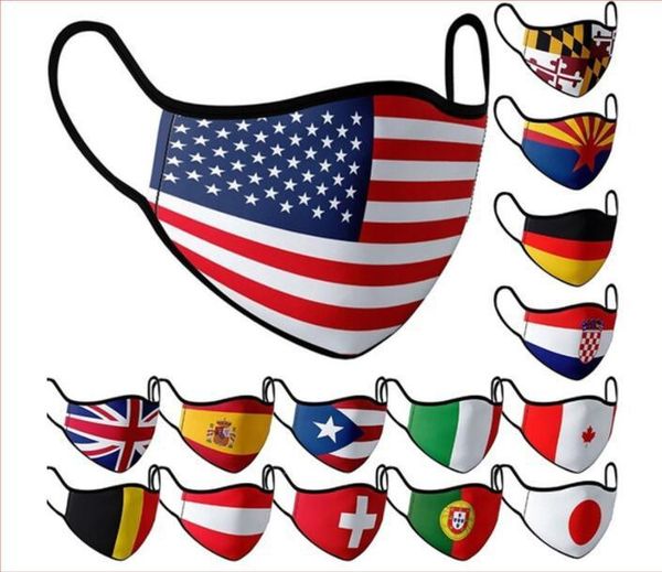 

high-quality masks national flag dust-proof cotton mask can be reused