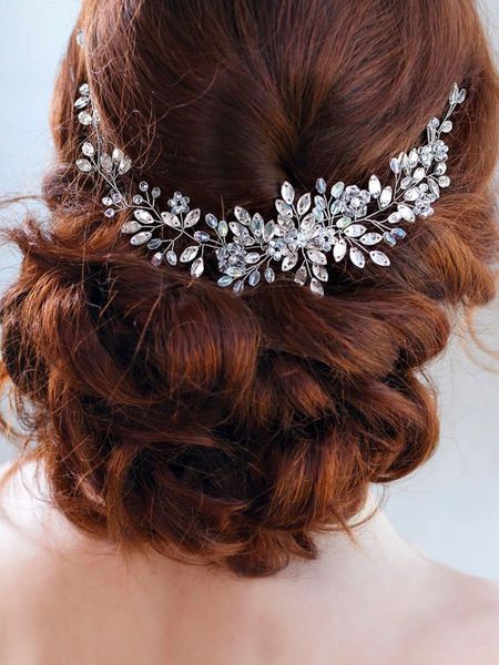 

Bridal Headwear Luxury Hair band Crystal Rhinestone Headband Trendy Handmade Tiara Jewelry Wedding Hair Accessories For Women