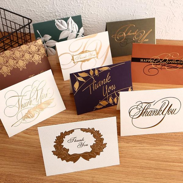 

greeting cards 8pcs stamping elegant thank you for gift tag business