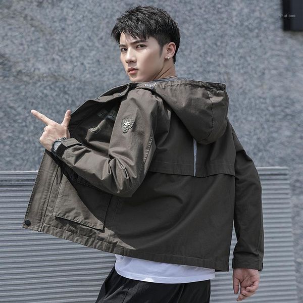 

men's jackets military jacket men tooling autumn cotton pilot coat army bomber multi pockets cargo flight male, Black;brown