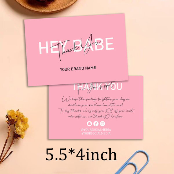 

greeting cards business thank you card printable | blush pink thanks for your purchase seller customer