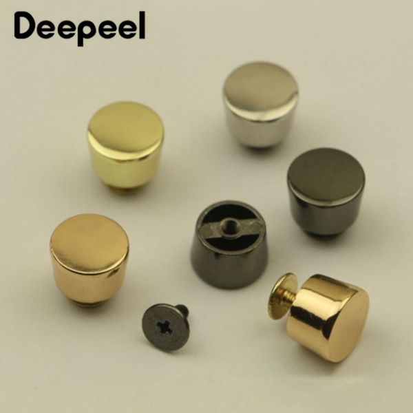 

bag parts & accessories deepeel 12x11x8mm round head rivet screw bags decorative studs button nail rivets metal buckles snap hook diy leathe, Black