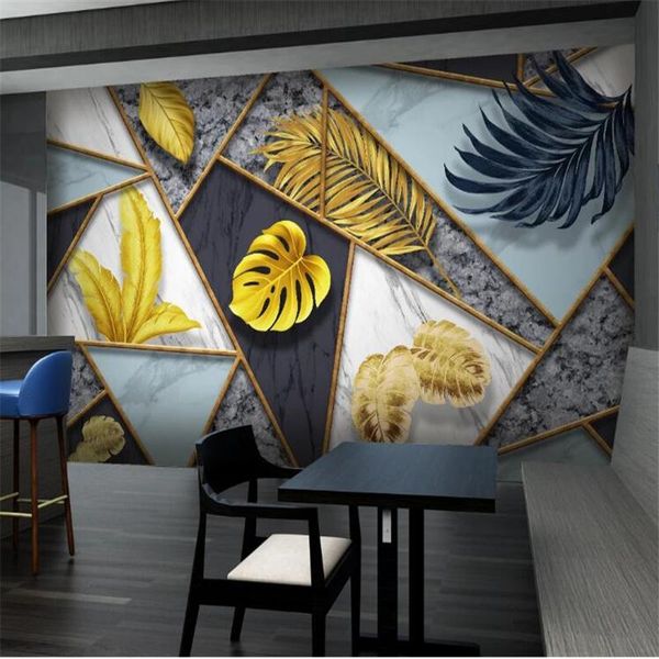 

wallpapers wellyu papel parede custom wallpaper nordic jazz tropical plant light luxury tv background wall painting wallpaperbehang 3d