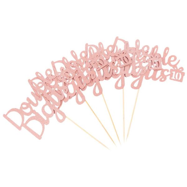 

other festive & party supplies 5pcs double digits cake ers tenth birthday decoration picks