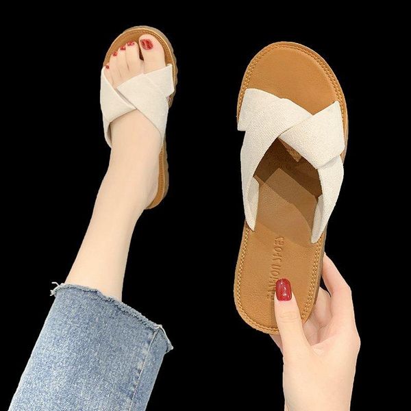 

ladies slippers beach summer shoes flat outdoor casual sandals b1278, Black