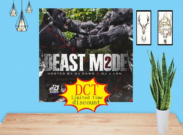 

beast mode 2 album poster rap music cover silk art print