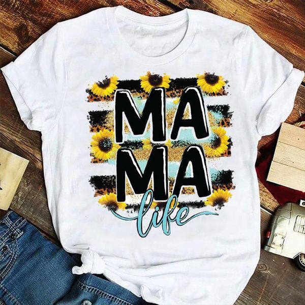 

and women fashion love leopard men t shirts letter sweet summer mama mom mother tshirts clothes graphic lady print, White;black