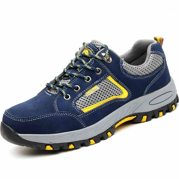 

boots mens casual summer blue safety shoes cow suede leather working shoe security steel toe caps chaussure securite pour homme1, Black