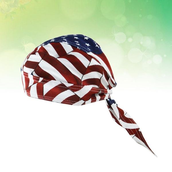 

cycling caps & masks cotton cap american flag pattern thickened headwear headwrap personalized hat for outdoor hiking, Black