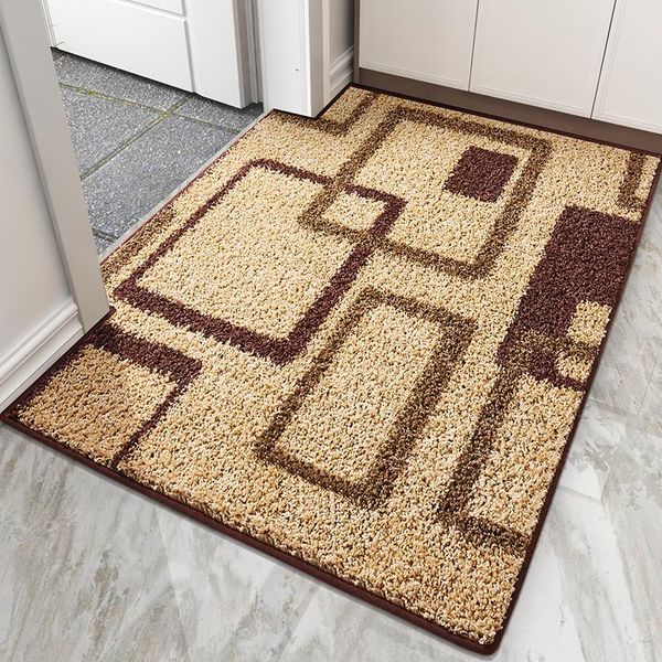 

carpets nordic minimalist bedroom floor mats door living room abstract pattern carpet anti-slip mat