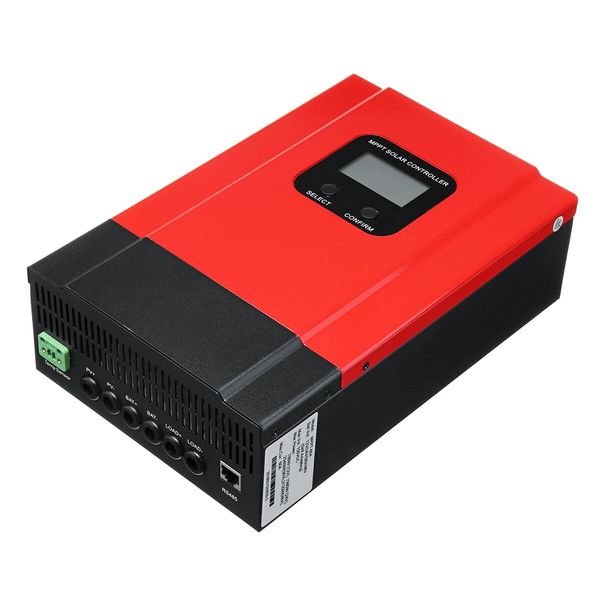 

60a lcd mppt solar charge controller 12v/24v/36v/48v panel battery regulator max 150v dc input