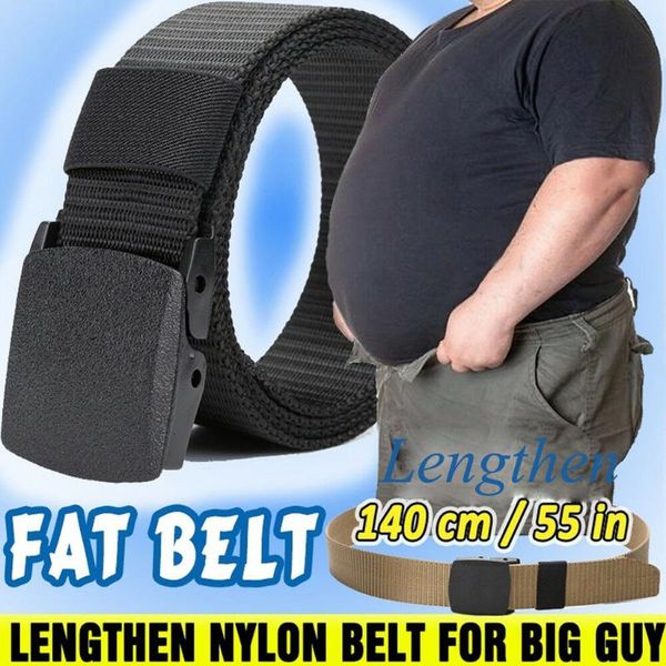 

belts & mens canvas belt plus size male nylon buckle long waist web metal-security check simple, Black;brown