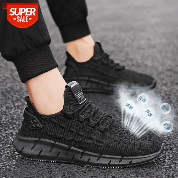 

men's shoes summer light and breathable mesh fly woven sports running tide fashion trend casual #7z3w