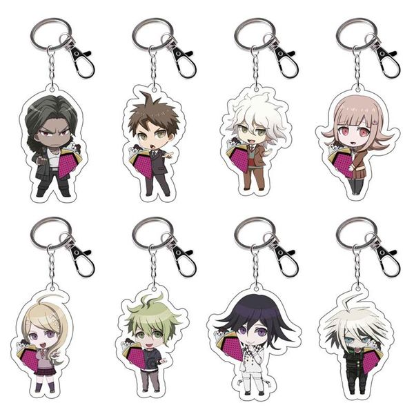 

keychains acrylic key ring anime danganronpa cosplay silver color trendy all compatible