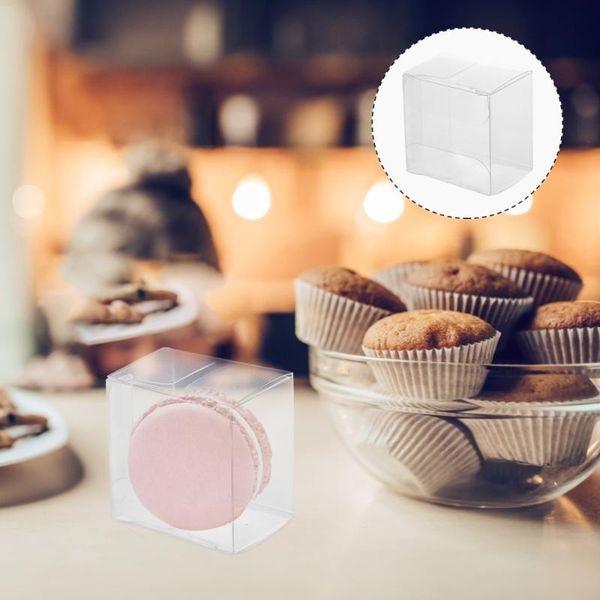 

gift wrap 50pcs transparent packaging box packing wrapping macaroon