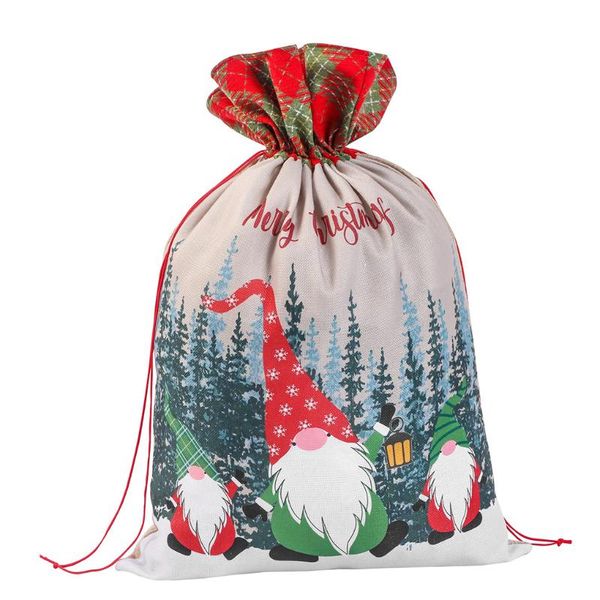 

christmas decorations present bags drawstring tags party favors time saving wrapping bag reusable year heavy for holiday