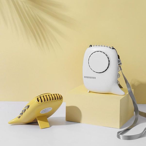 

electric fans mini fan usb portable rechargeable handheld 1200mah battery small hanging neck deskair cooler outdoor led night lamp