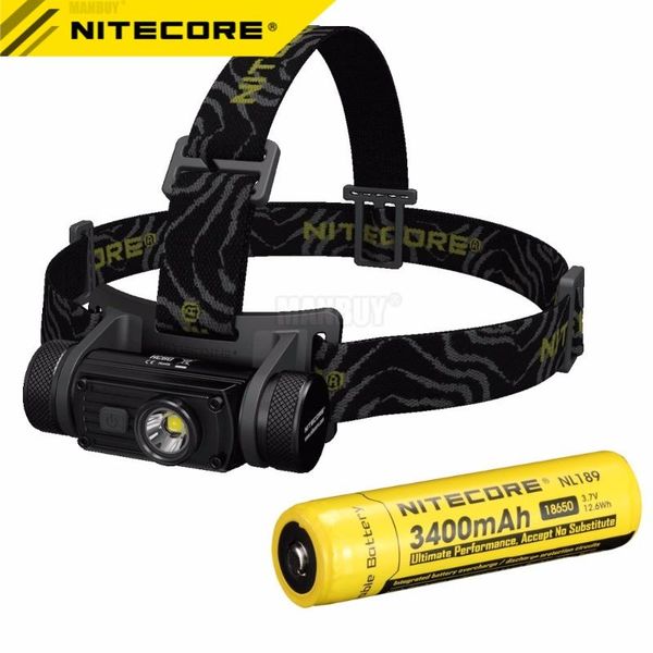 

nitecore hc60 hc60w headlamp cree xml2 u2 1000lm headlight waterproof torch ourdoor camping travel 100% original headlamps