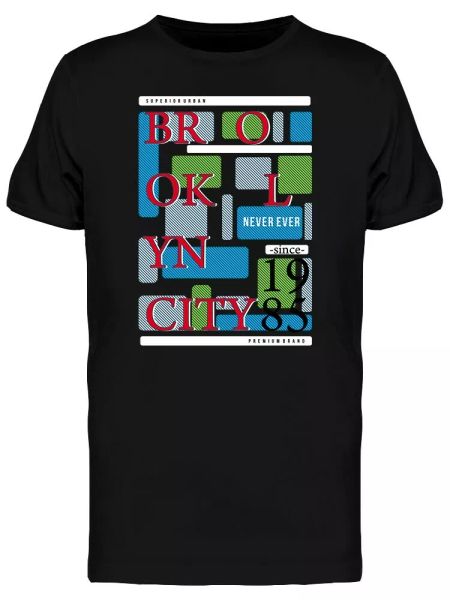 

Brooklyn 1985 Typography Men's Tee -Image by Shutterstock, White;black