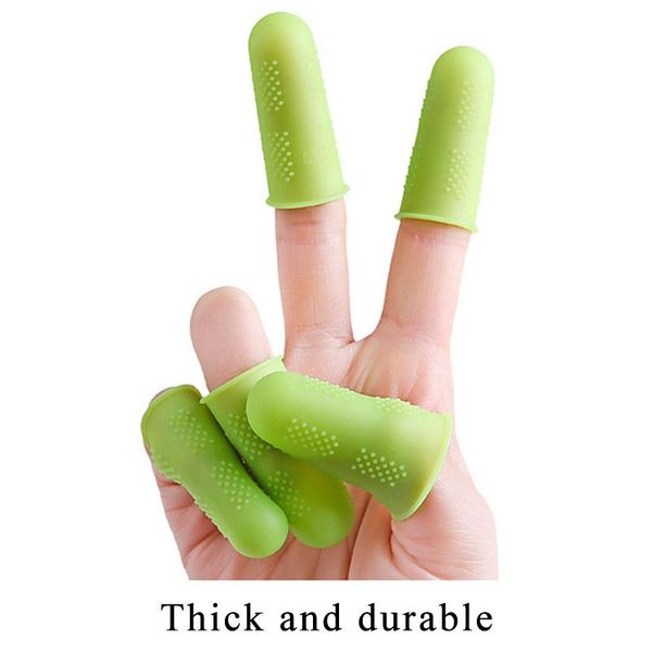 

disposable gloves multi purpose thimble tip diy sewing tool pure color silicone 5pcs/set needlework accessory finger protector anti-cut