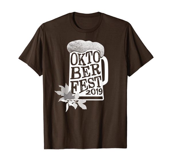 

oktoberfest 2019 frosty beer mug souvenir t-shirt, White;black