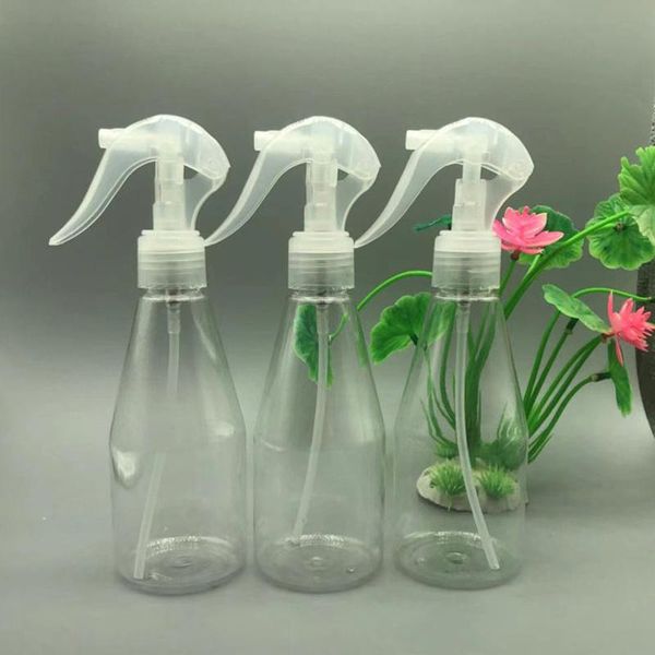 

200ml plastictrigger spray bottle transparent refillable stored squeezable liquid hand soap makeup container hairdressing storage bottles &