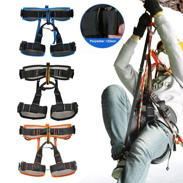 

cords, slings and webbing outdoor sports rock climbing harness mountaineering half body waist support protection belts survival rappelling e