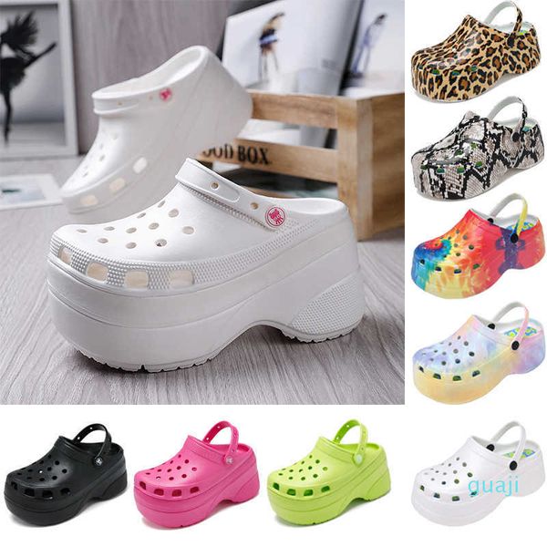 

women's  cm high heel sandals breathable shoes with platform raincoat, Black