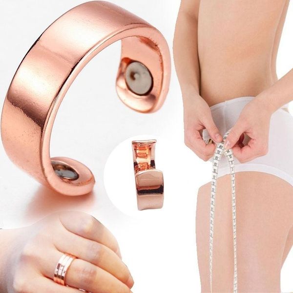

wedding rings lose weight for women men fashion jewelry ring health keep slim stylish metal touch acupoint care, Slivery;golden