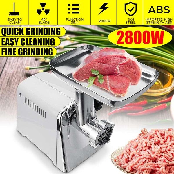 

multifunction electric meat grinders 2800w powerful grinder heavy duty home sausage stuffer mincer kitchen tools