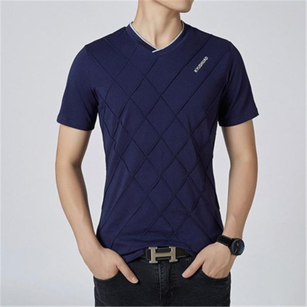 

2021aummer v-neck printed advertising shirt men's short-sleeved t-shirt korean version of custom t-shirts, White;black