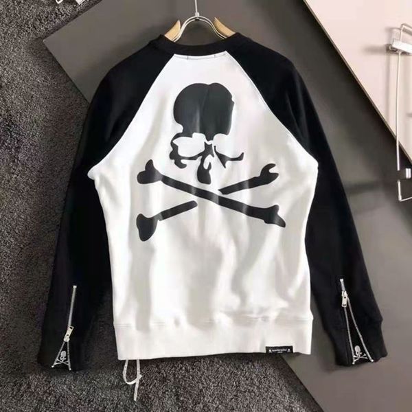 

designer hoodies skull print round neck casual men's hoodie fashion loose luxury sports suit large size m-4xl, Black