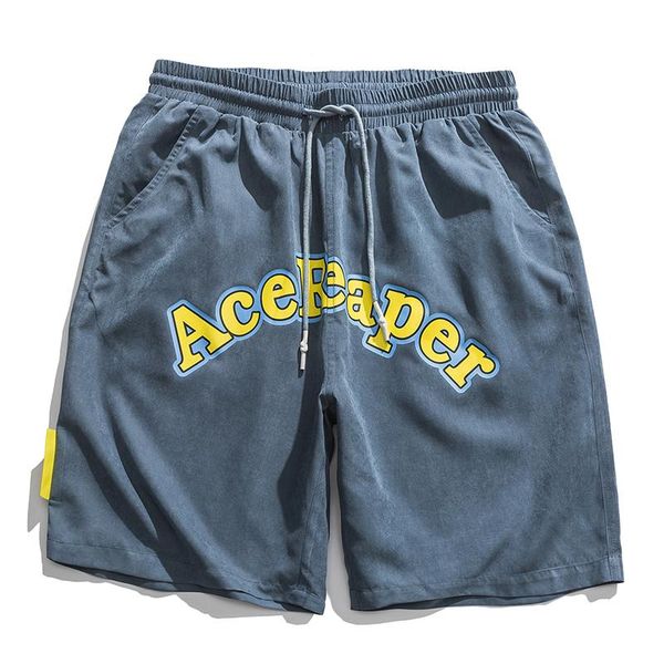 

men's shorts oversized letter printed beach men summer loose jogging short pants fashion casual street trousers male plus size, White;black