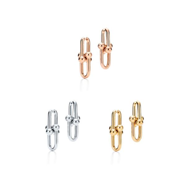 

hoop & huggie a stylish boutique chain earrings, Golden;silver