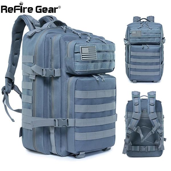 

backpack refire gear outdoor tactical men 45l molle army assault military rucksack bag male casual fashion waterproof travel