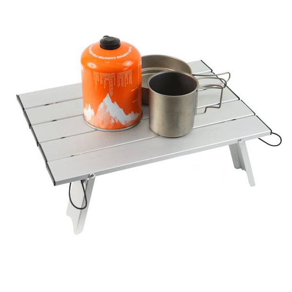 

camp furniture 2021 aluminum alloy mini folding table multifunctional portable outdoor camping picnic tableware barbecue household desks