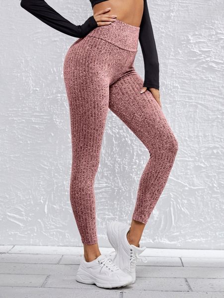 

wide waistband leggings l9eg#, Black